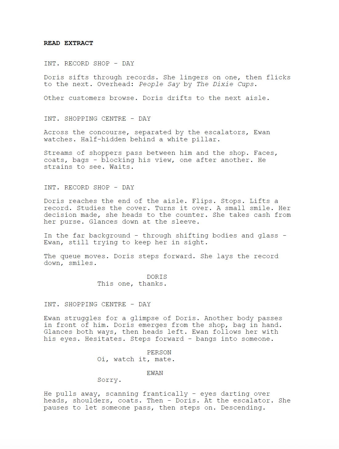 Carousel extract