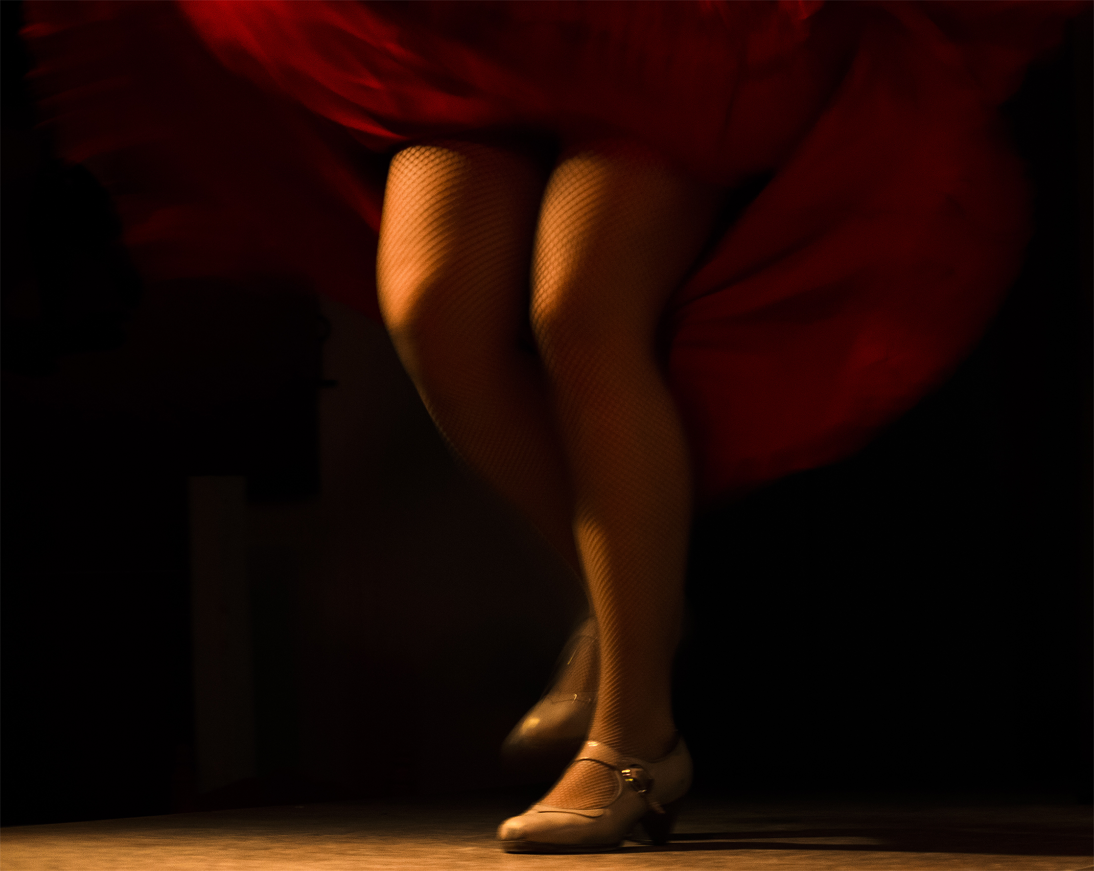Flamenco dancer legs